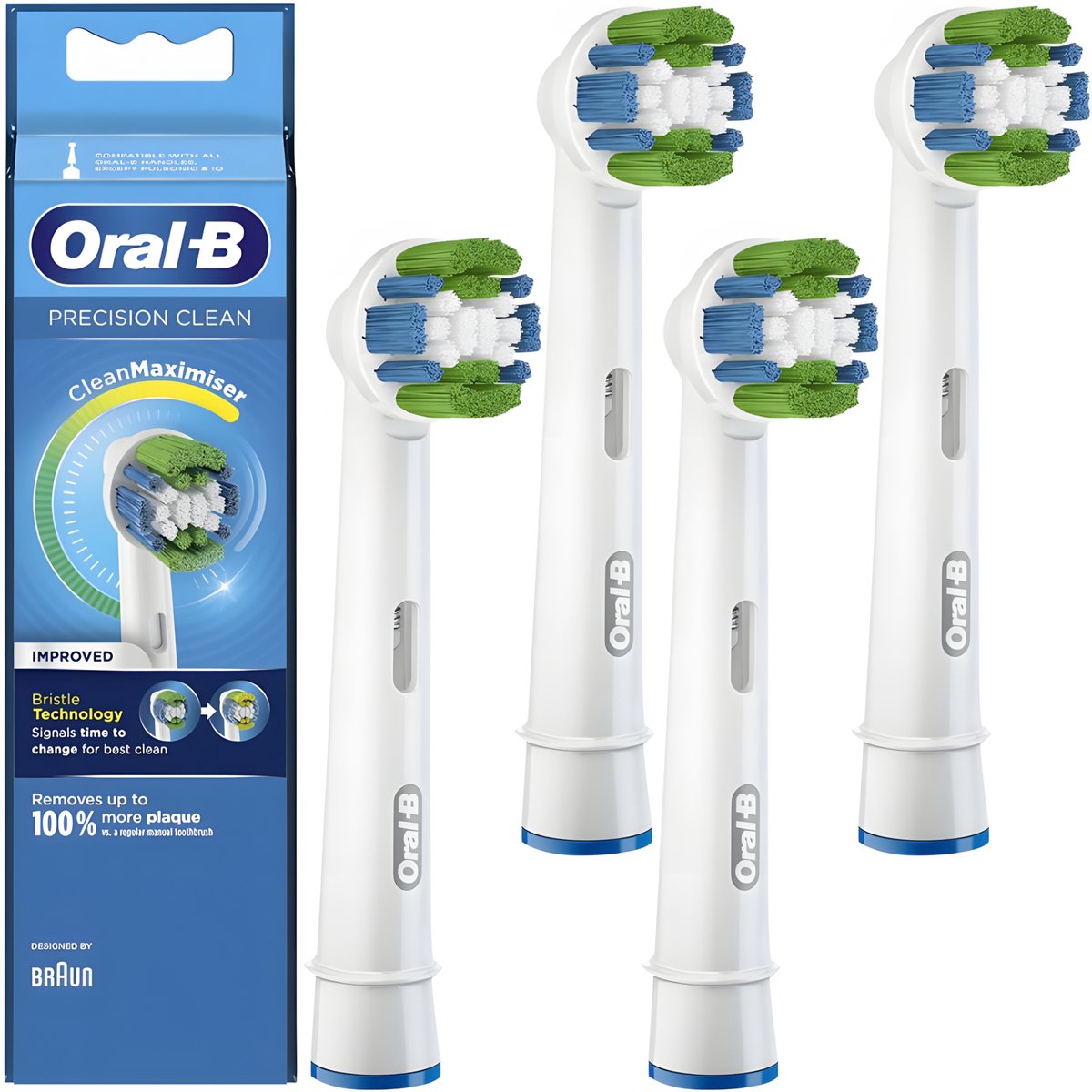 Oral-B Precision Clean CleanMaximiser Opzetborstels - 4 Stuks - Origineel - EB20