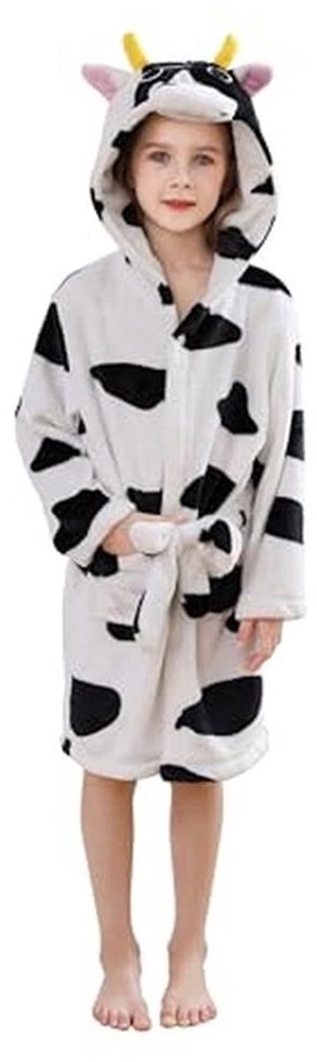 Unisex Koraal Fleece Huisjas met Capuchon voor Dames en Heren - Ideaal voor Thuis, Vakantie en Spa