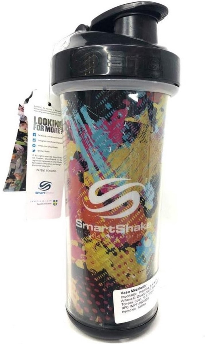 Geïsoleerde Shaker Beker Dubbelwandig 750 ml met Handvat en Karabijnhaak