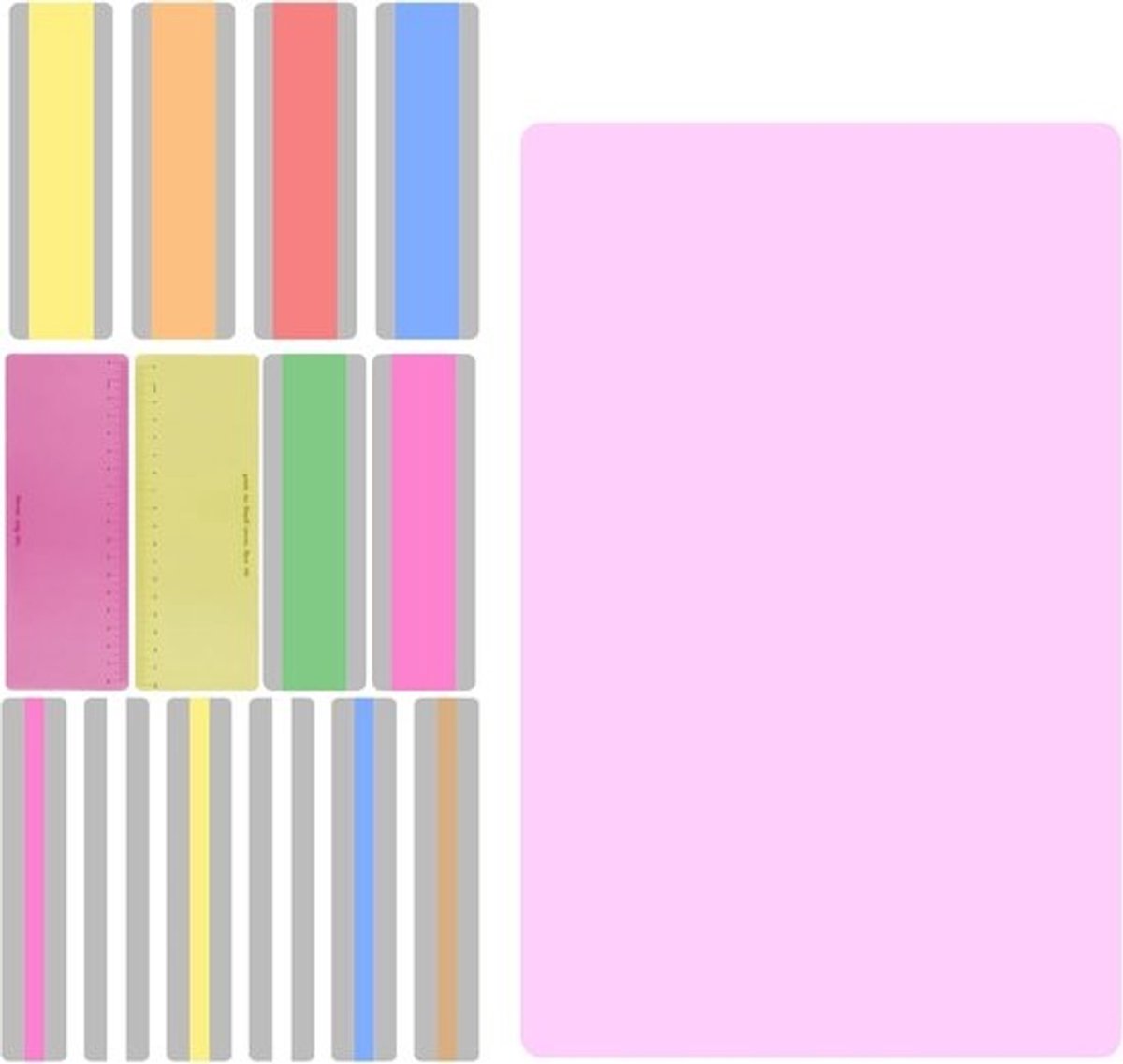 15 Kleuren Leeslinialen en Leesstrips voor Kinderen - Hulp bij Leesmoeilijkheden en Oogvermoeidheid