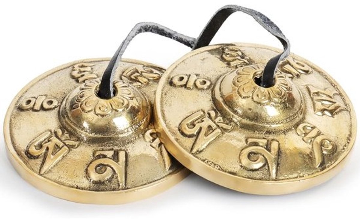 Tibetaanse Tingsha Bekkens - Om Mani Padme Hum - Meditatie Klokken voor Mindfulness en Spirituele Healing