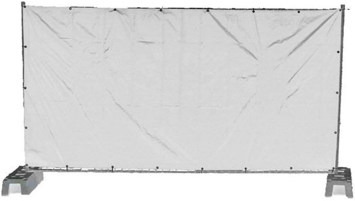 Bouwdekzeil 1.76 x 3.41 m - Windscherm en Zichtdoek voor Bouwhekken