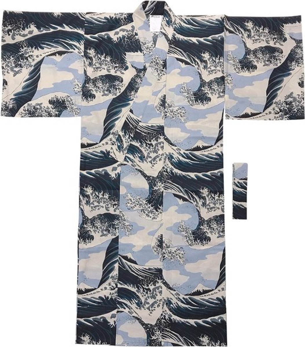 Japanse Yukata voor Heren met Obi Riem van Katoen
