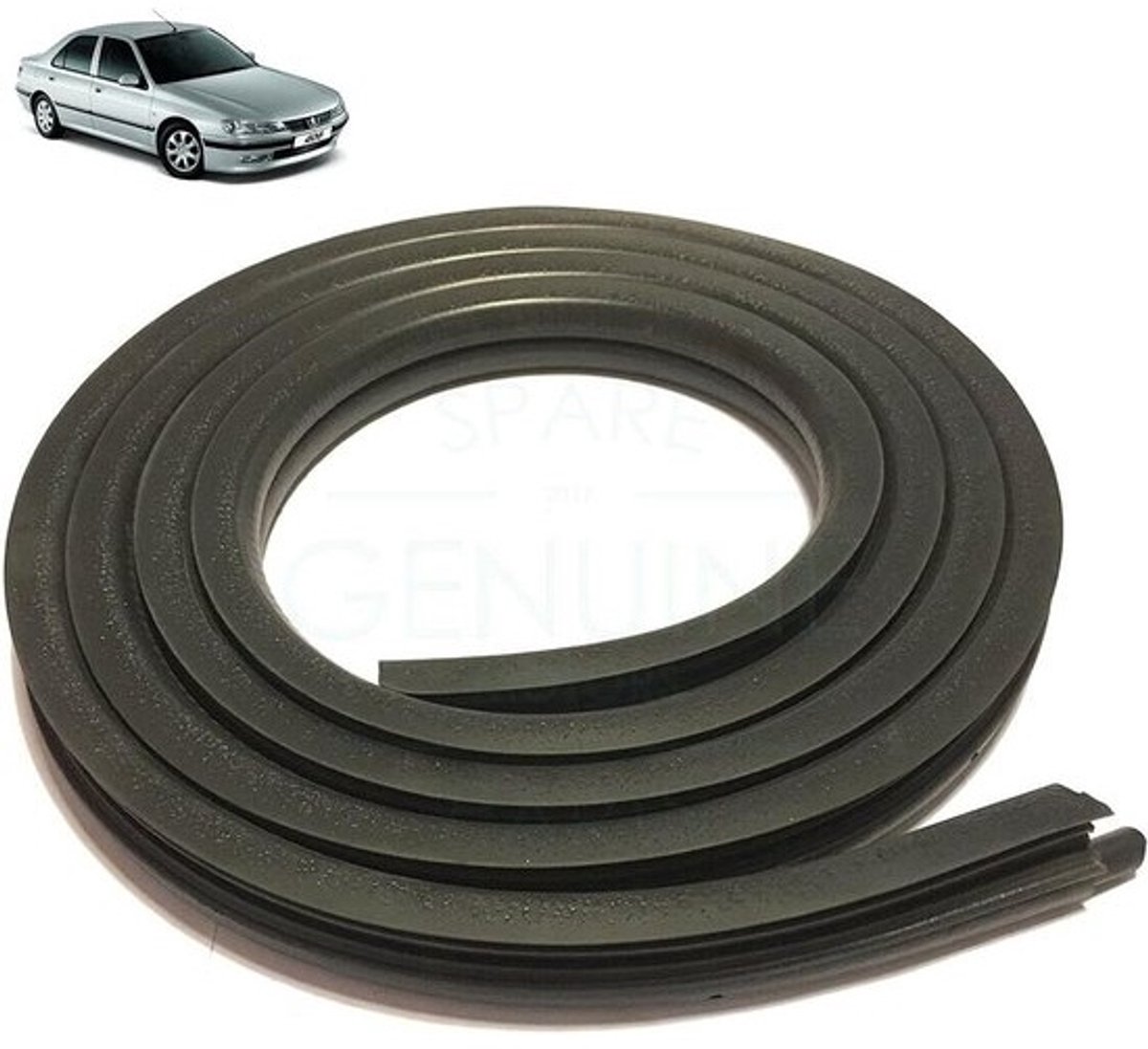 Deurstrip Rubber - Tochtstrip Afdichting - Voertuig Beschermen - Staalversterkt EPDM - 1 Stuk - Antraciet