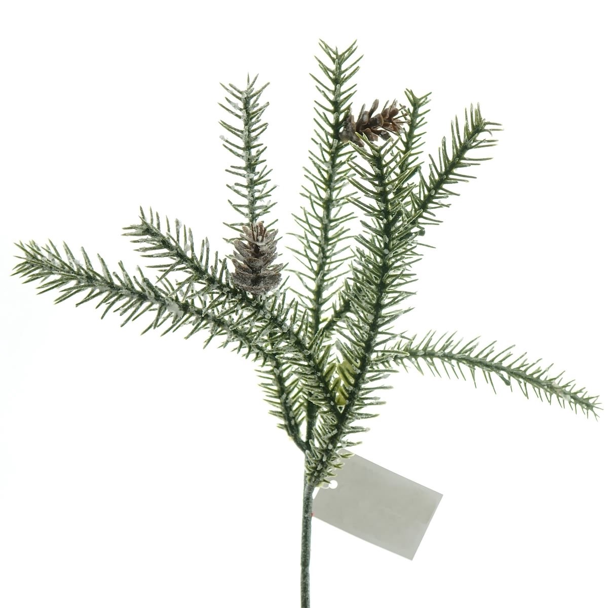 Gasper dennentak groen berijpt met dennenappels 33 cm - kunstplanten