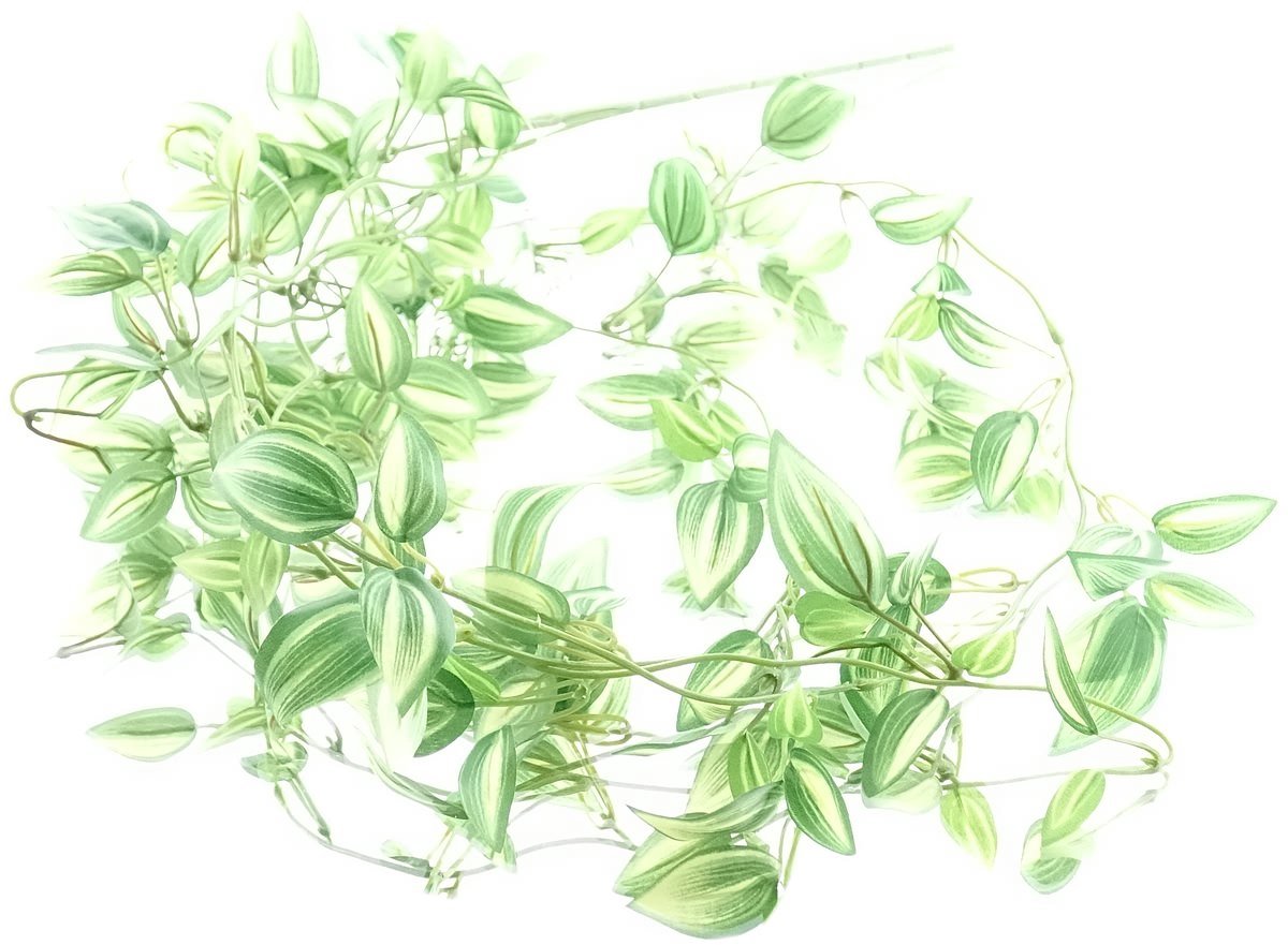 Gasper Tradescantia rank groen & wit 102 cm - kunstplanten