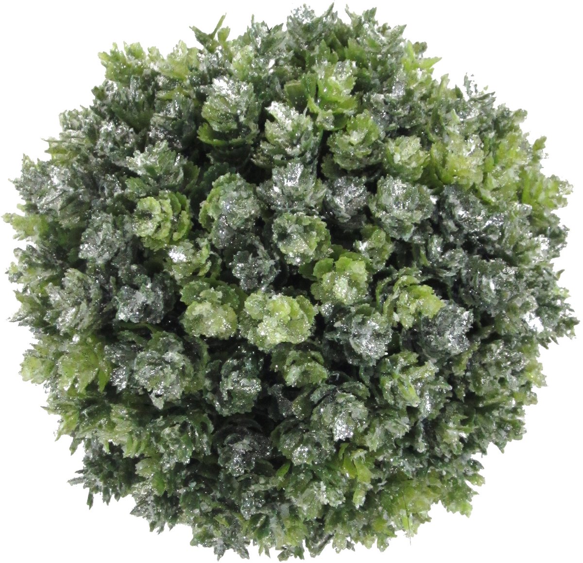 Kunstbloemen Hopbol berijpt Ø 12 cm - kunststof