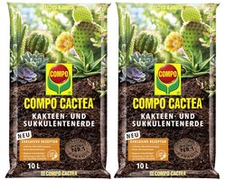 COMPO Cactea cactussen- en vetplantenaarde 2 x 10 liter