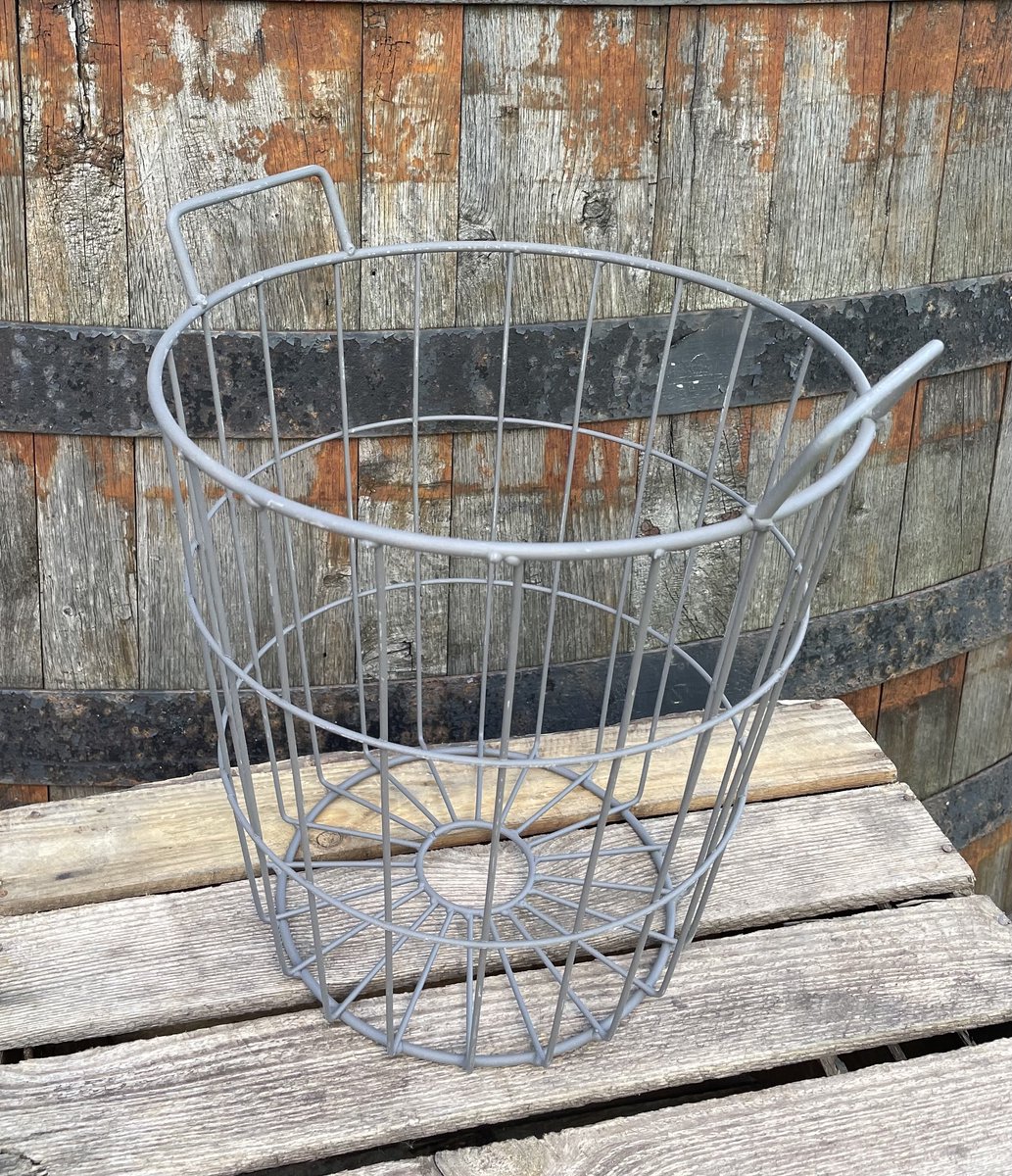 Oogstmand S van IJzer – Metalen Mand voor Oogst, Tuin en Decoratie