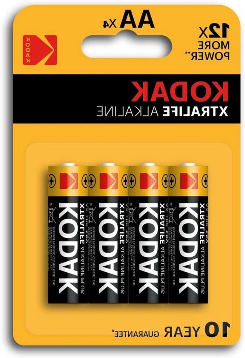 AA Batterijen - Alkaline Batterijen - Apparaten Voeden - 1.5 Volt - 4 Stuks - Zilver
