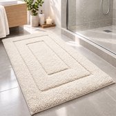 BOTC Badmat - Antislip - 80x50cm - Absorberende Badmat - Douchemat - Toiletmat - Beige