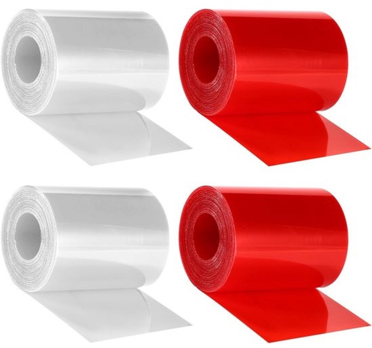 4 Rollen Reparatie Tape voor Achterlichten en Koplampen - Waterdicht - Rood en Transparant