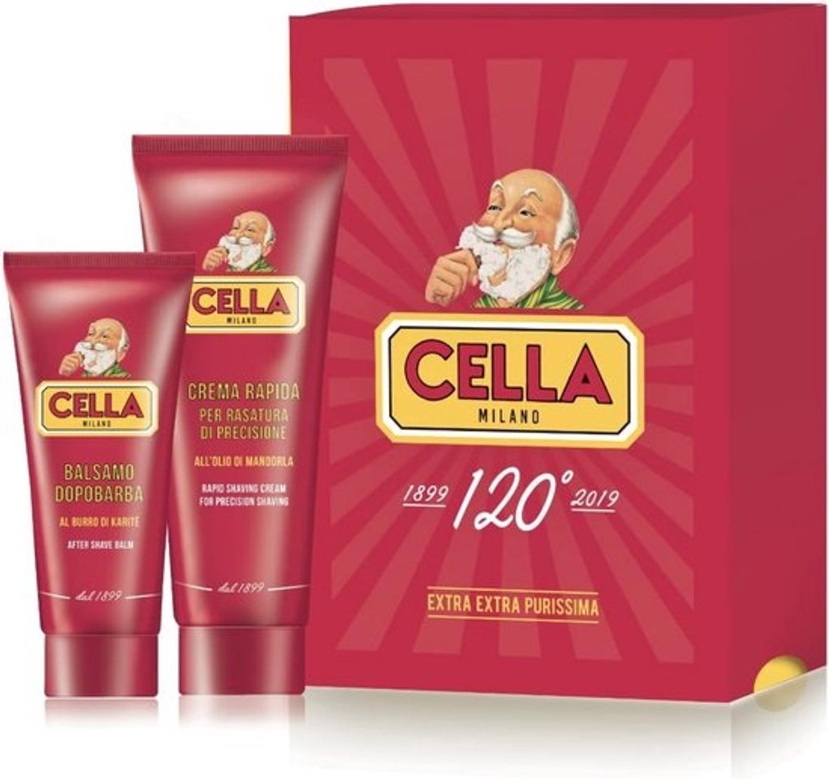 Scheerset: Scheercrème voor Snel Resultaat & Aftershave Balsem Kalmerend