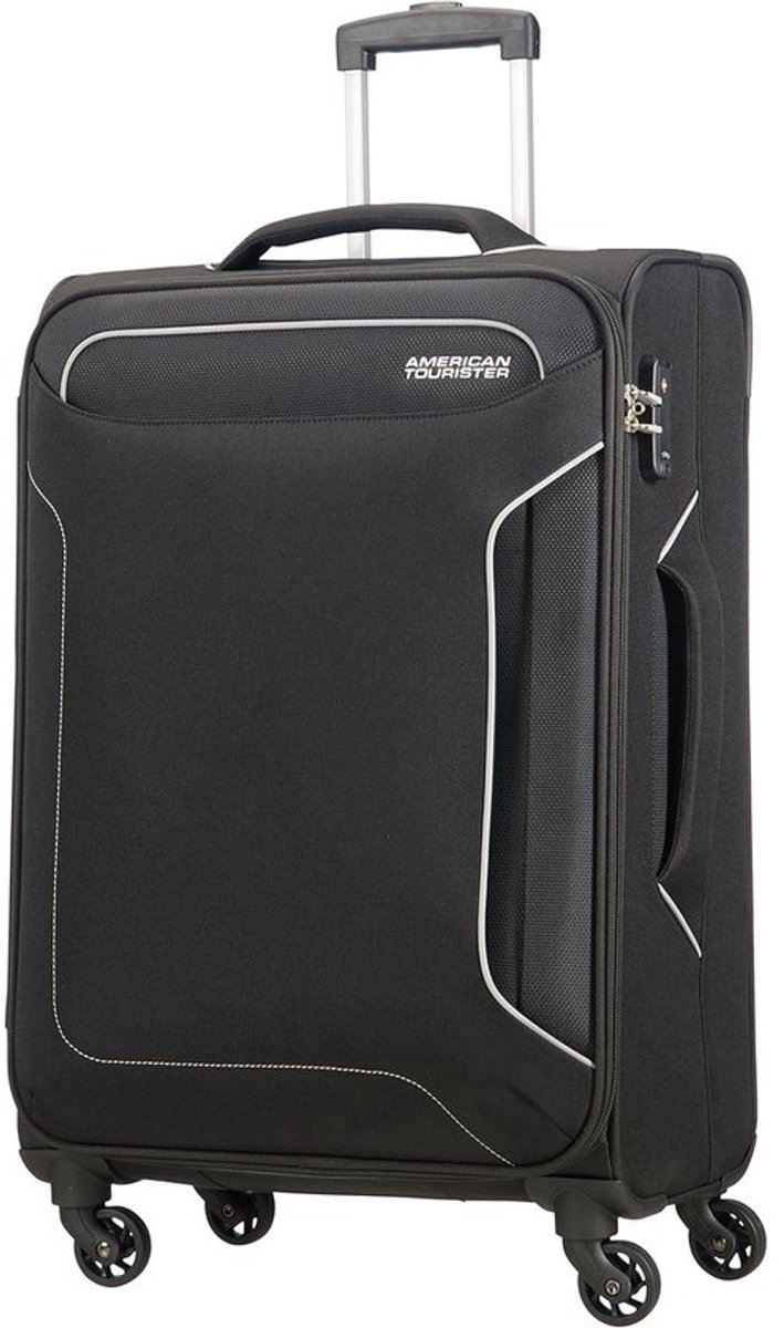 Koffer met 4 Wielen, 67 cm, 66 Liter, Zwart - Ideaal voor Op Reis