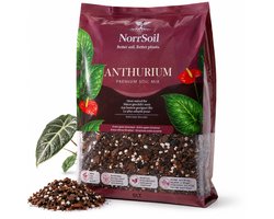 Norrsoil Anthurium Potgrond 5L – Premium Anthurium Aarde voor Anthurium, Flamingoplant, Bromelia & Tropische Kamerplanten – Turfvrij – 180 Dagen Organische Voeding