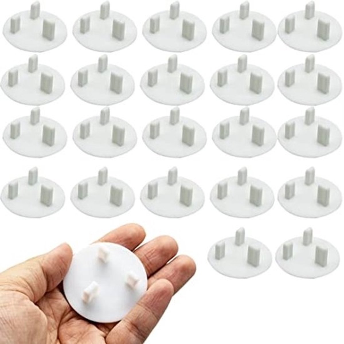 22 Stuks Wit Plug Socket Covers voor Kind Veilige Stopcontactbescherming in Huis