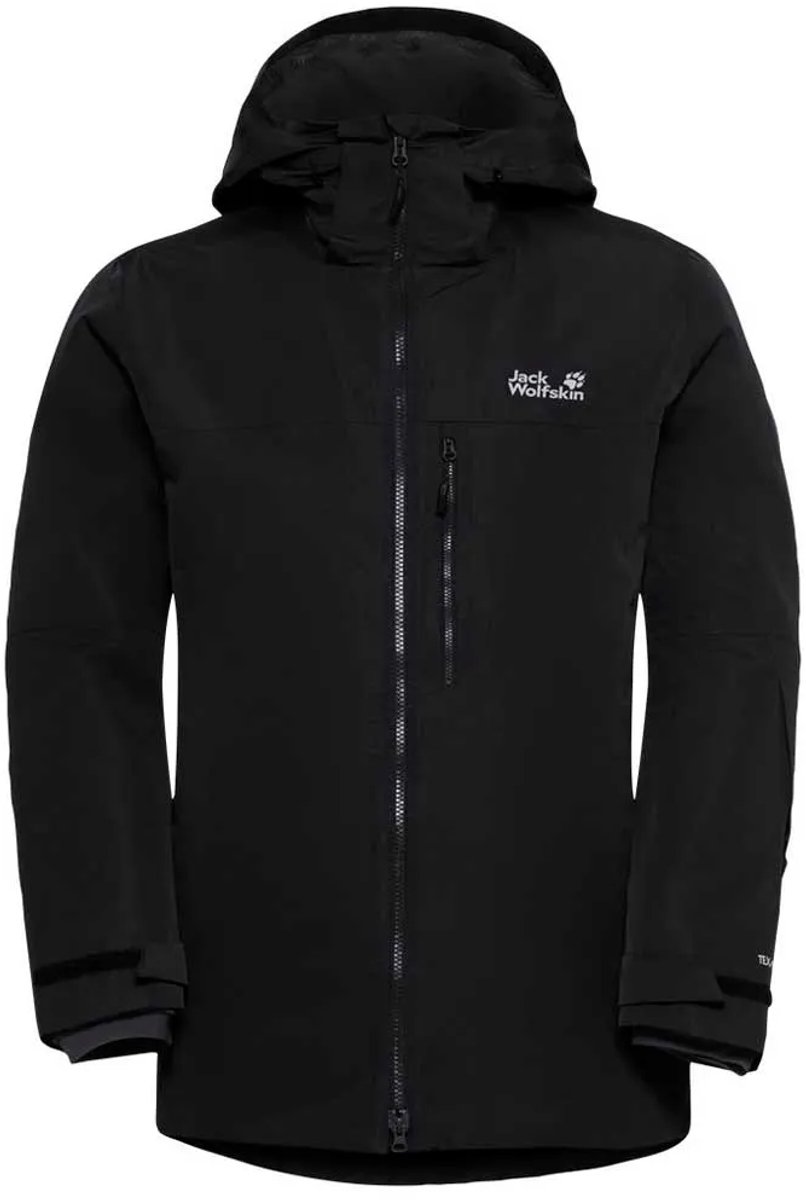 Jack Wolfskin Flowline 3in1 Afneembare Jas Zwart S Man