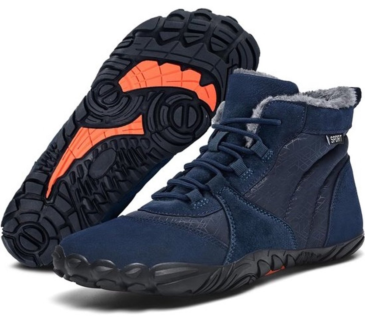 Warme Blotevoetenschoenen Winter - Gevoerde Barefoot Laarzen voor Heren en Dames (Maat 36-47)