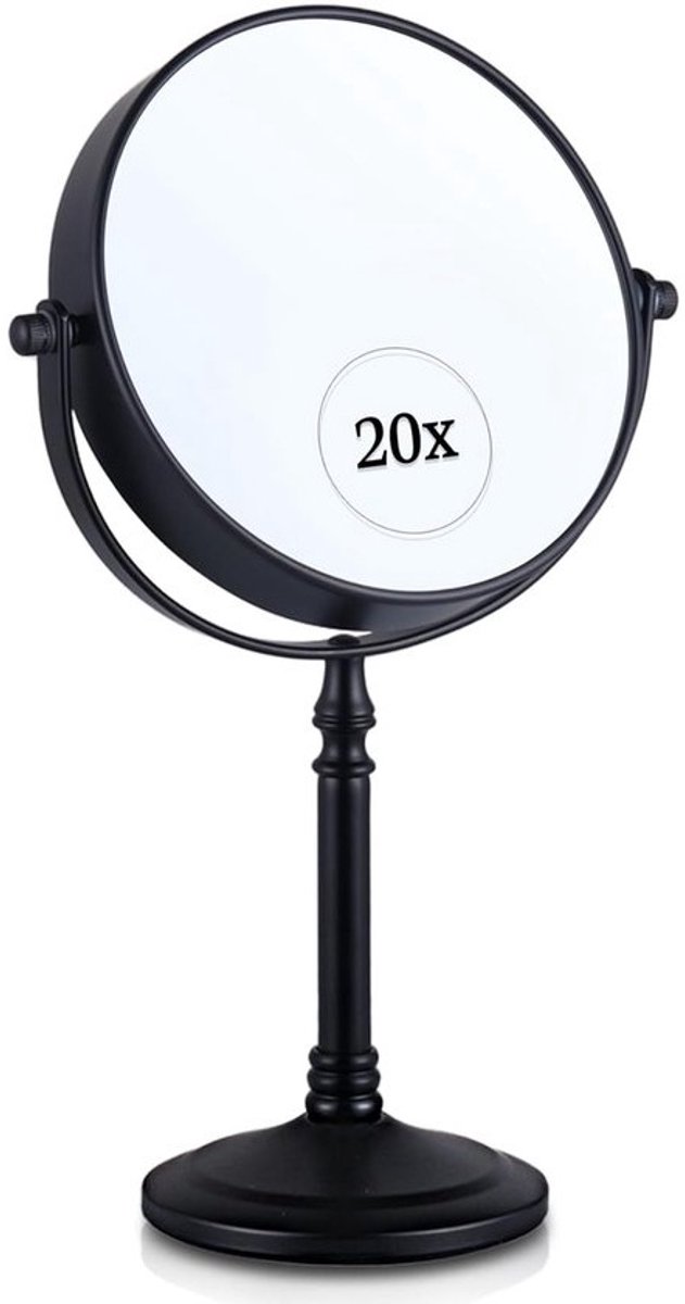 Vergrotende Make-upspiegel 20x met Standaard Dubbelzijdig voor Beauty en Verzorging