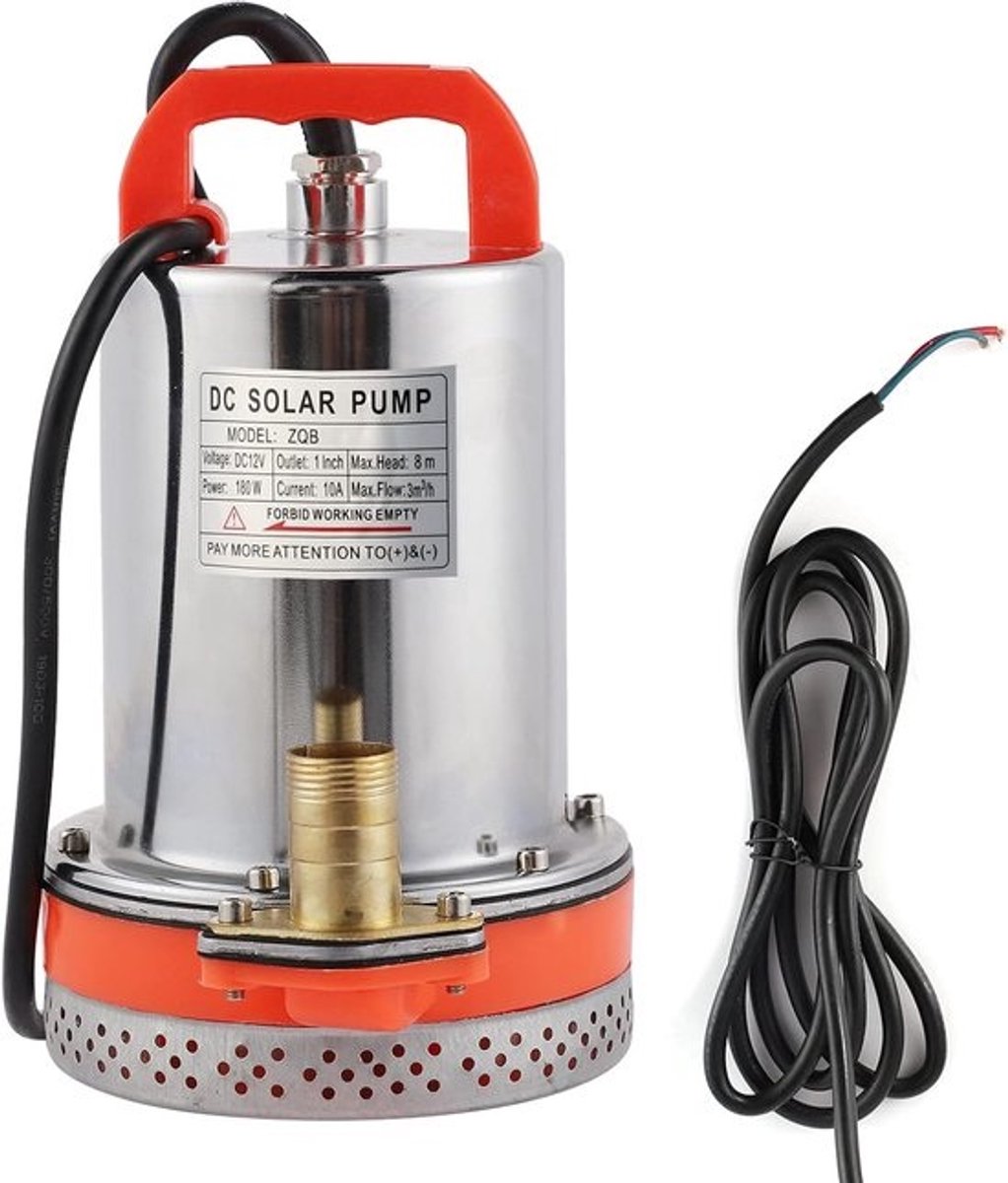 Allecto - Zonne-energie Waterpomp - Tuinirrigatie - 8M Hoogte - Vijver - Boot - Zoetwatertanks - 12V
