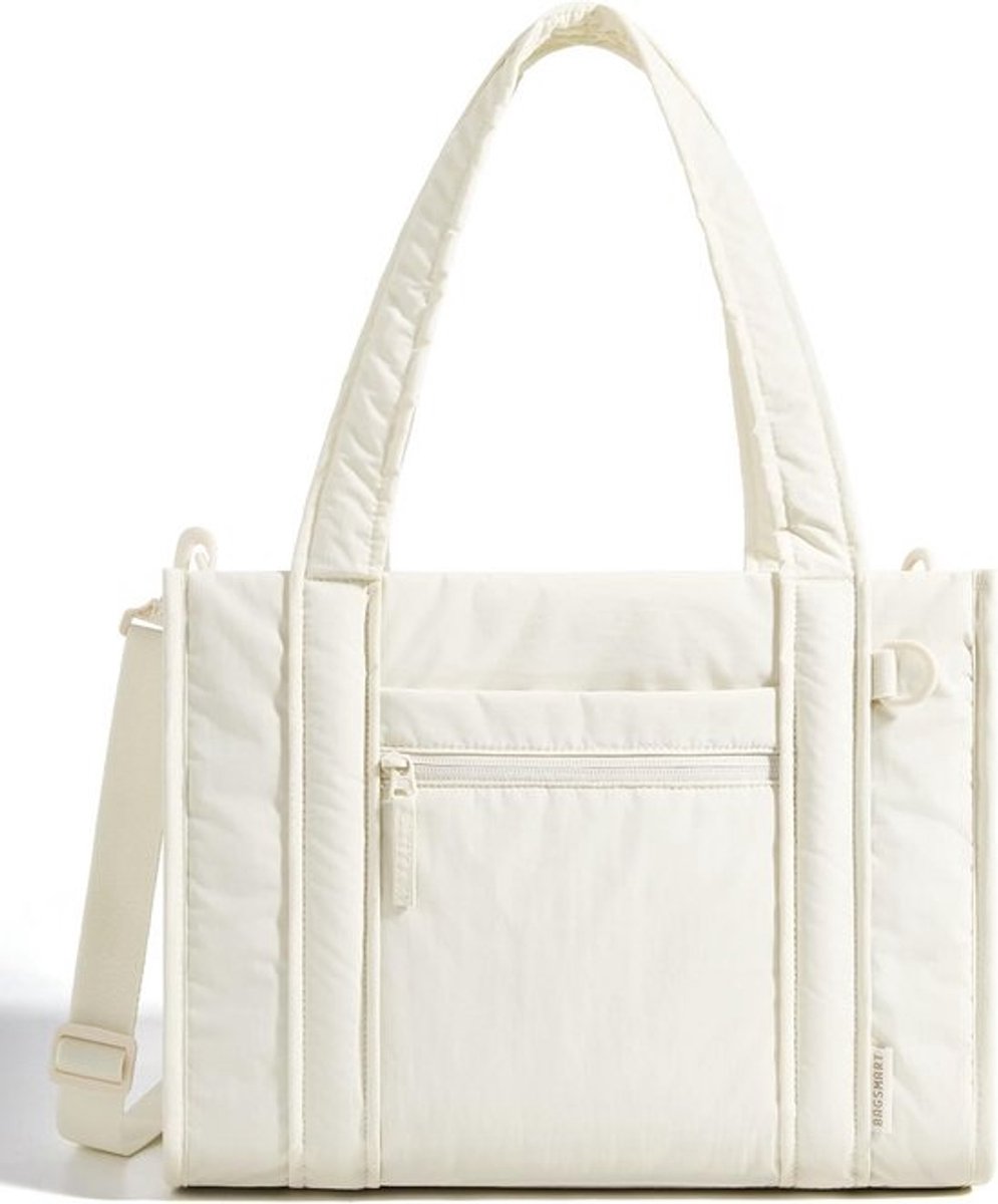 Dames Handtas Schoudertas met Rits, Lichtgewicht Kleine Shopper voor Werk en School