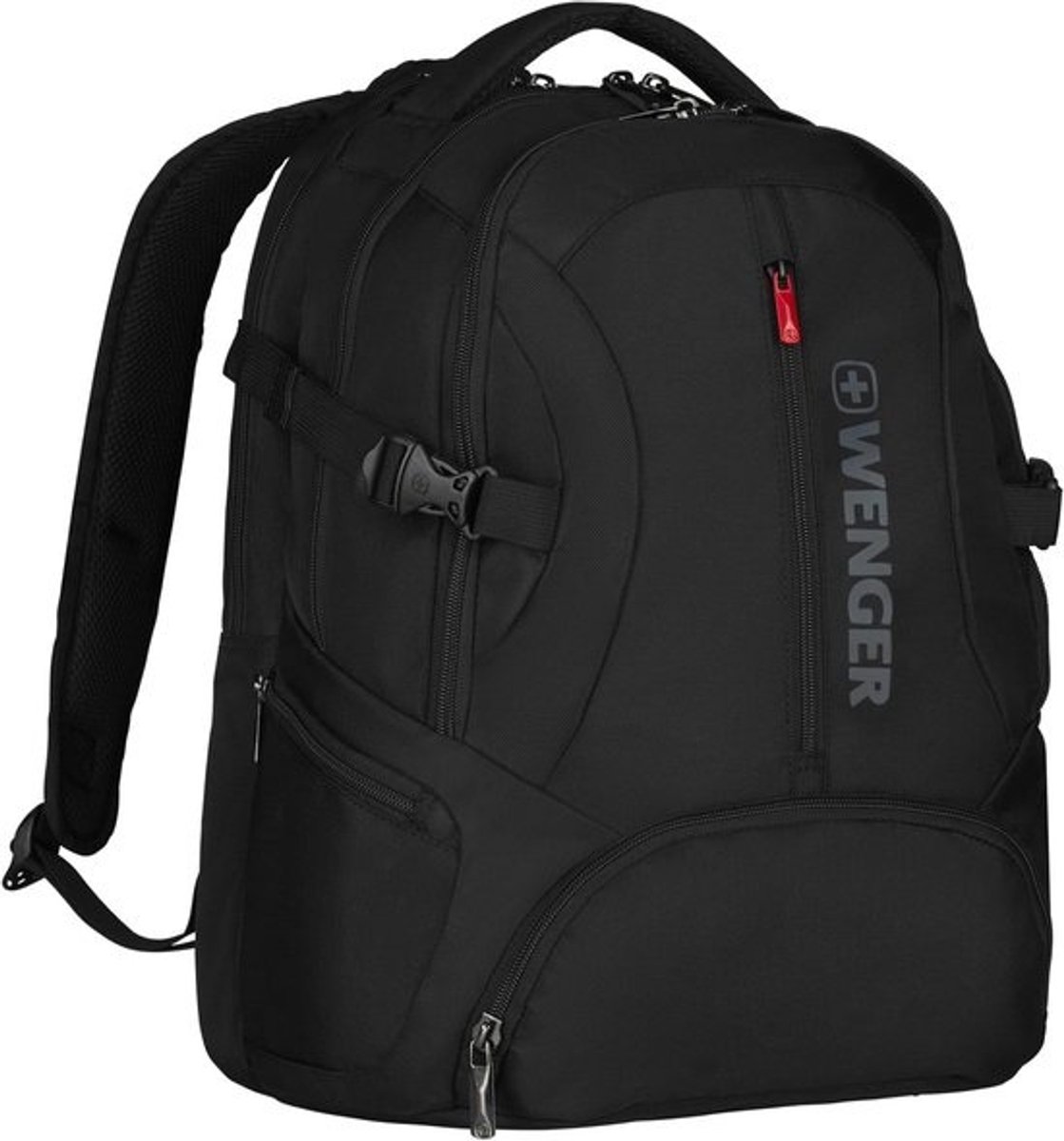Zwarte Rugzak voor Laptop tot 16 Inch en Tablet - Waterafstotend en Functioneel