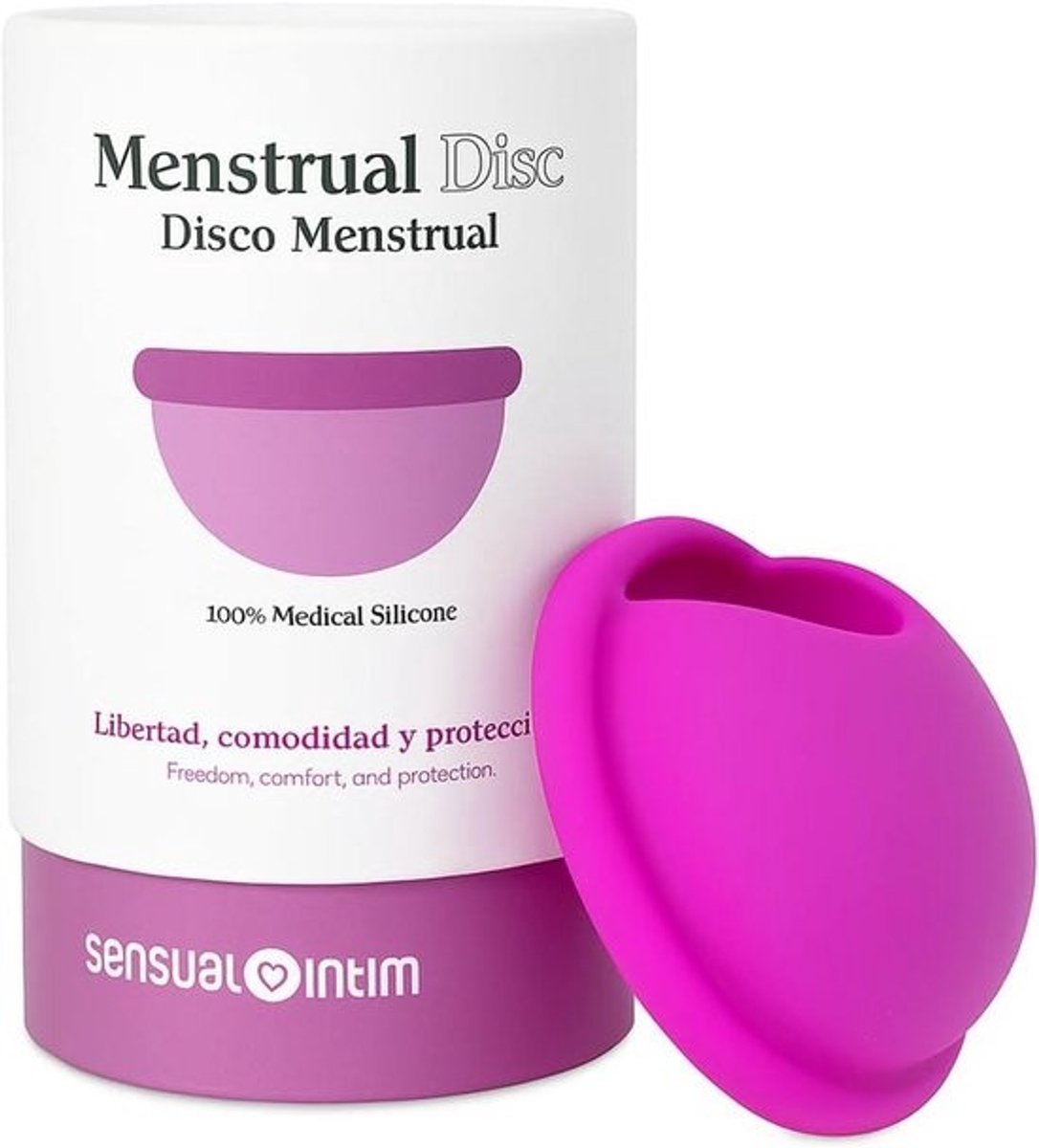 Herbruikbare Menstruatieschijf van Medische Silicone - 12 Uur Bescherming