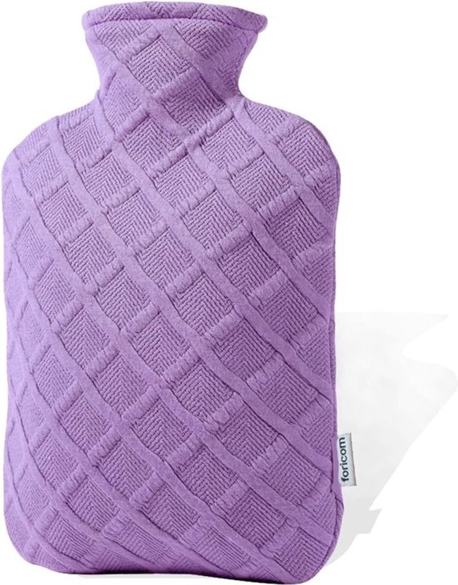 Heetwaterfles - Warmwaterzak Kruik - Pijnverlichting Warmte - Geurloos PVC Materiaal - 2.0L - Lavendel