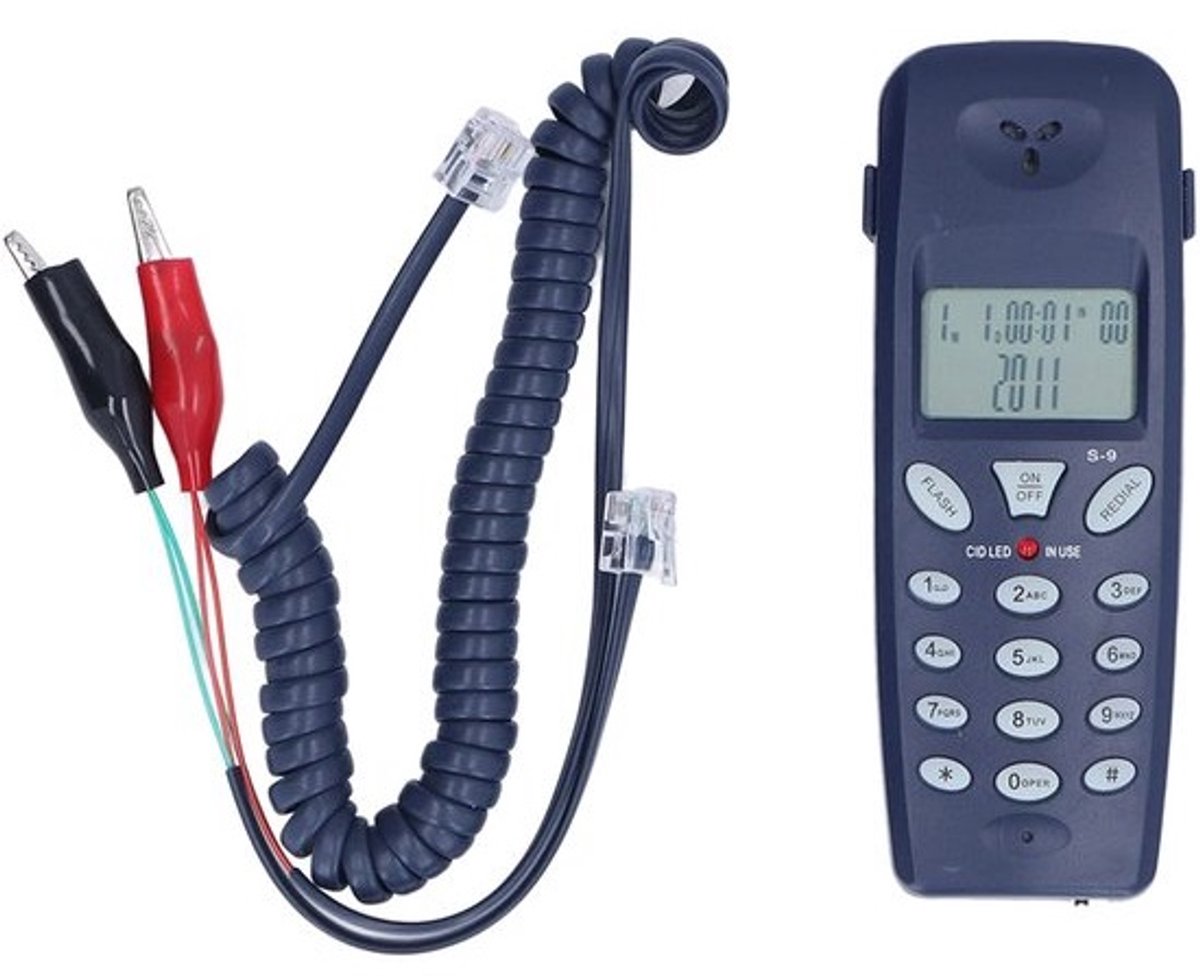 Dailygoody - Vaste Telefoon - Bedrade Telefoon met Beller-ID - Real-time Datum en Dagweergave - 16-bits LCD Scherm - Geschikt voor Thuis en Kanto