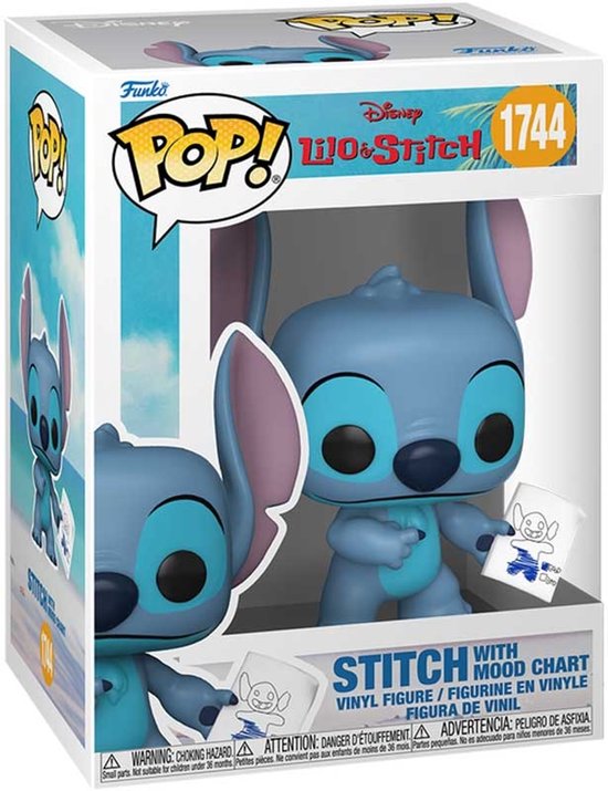 Lilo & Stitch Stitch with Mood Chart vinylfiguur 1744 Unisex Funko Pop! - Neutraal - Standard