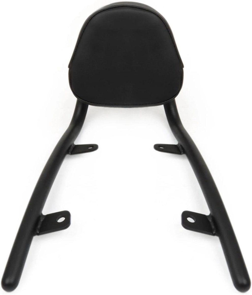Motorfiets Passagierskussen - Rugleuning met Kussen - Comfortabele Ritten - Verstelbare Steun - 2.5 kg - Zwart