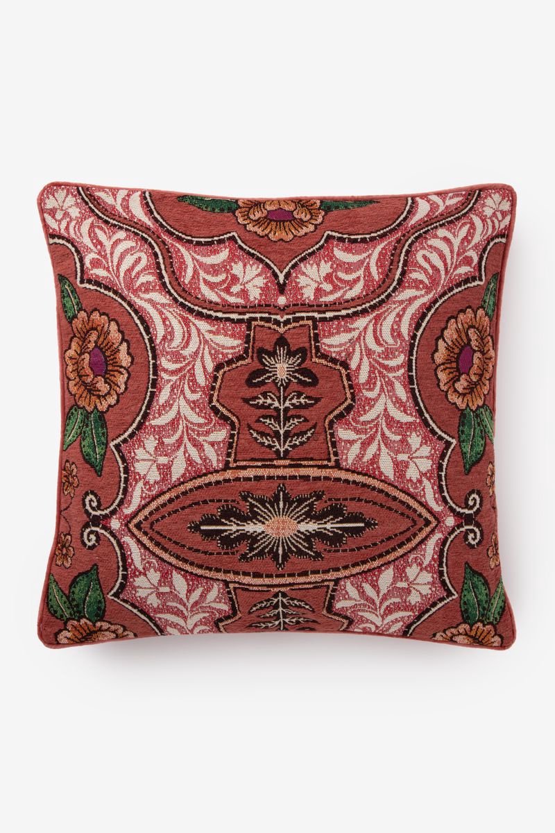 Sissy-Boy - Rood kussen met bloemendessin