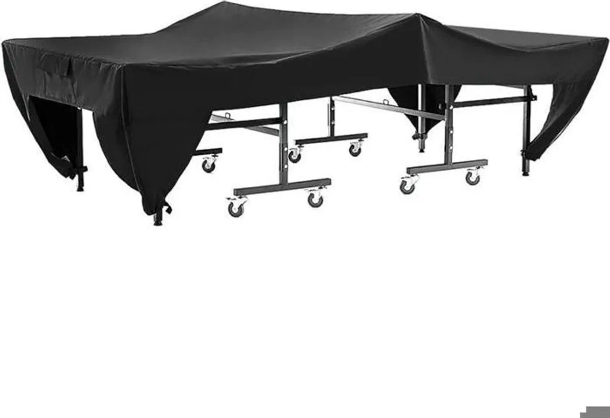 Waterdichte beschermhoes Geschikt voor pingpongtafel – Zwart, 280 x 153 x 73 cm