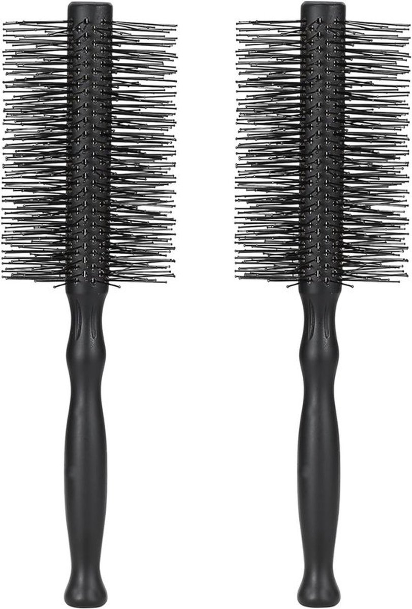 Set van 2 Grote Ronde Hittebestendige Haarborstels voor Volume en Krullen - Ideaal voor Dames met Lang Haar