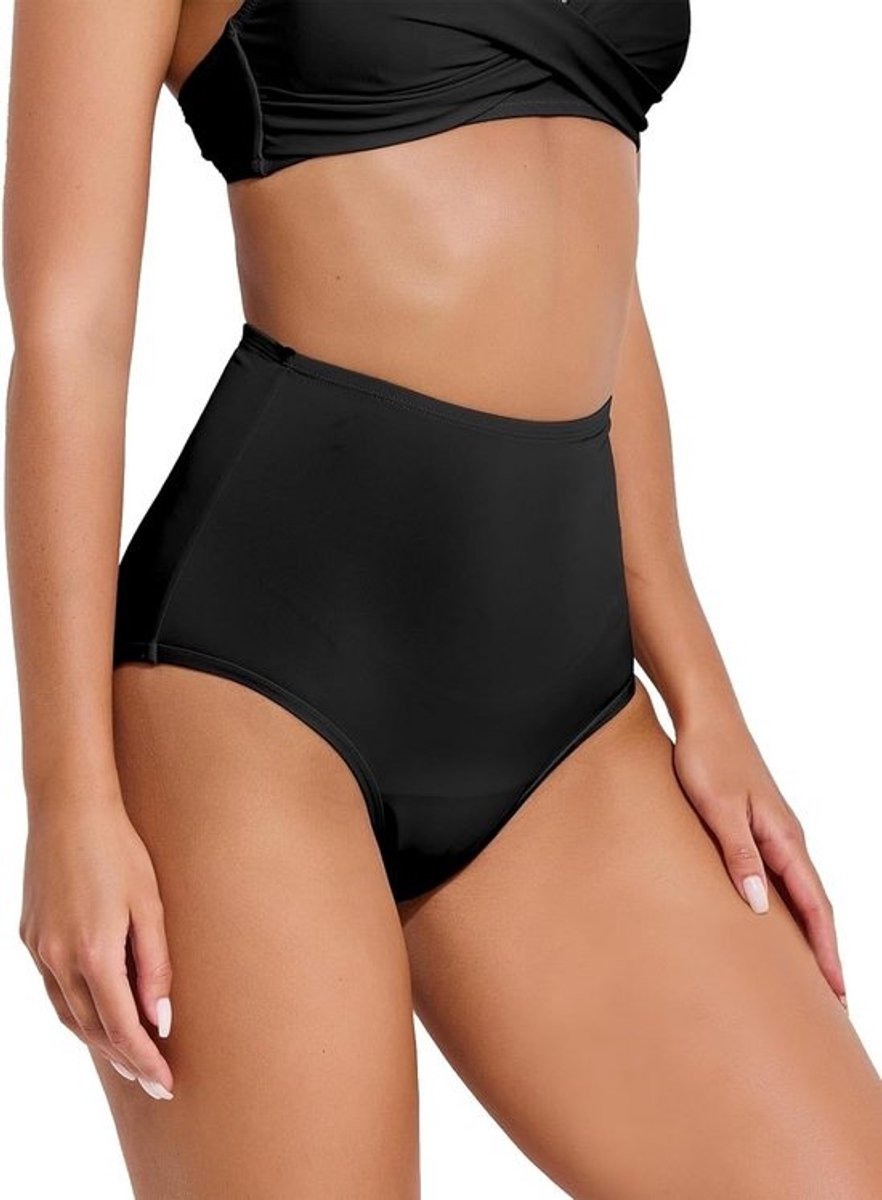 Hoge taille menstruatiebroek voor dames en tieners - Lekvrije zwemshorts en waterdichte menstruatieonderbroek voor zwemmen