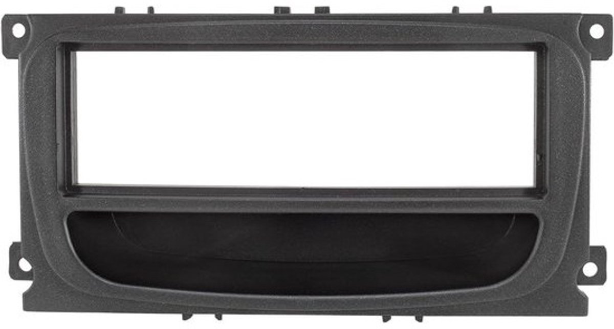 Inbouwframe Radio Adapterpaneel voor Ford Focus Mondeo S-Max C-Max Galaxy Kuga Zwart