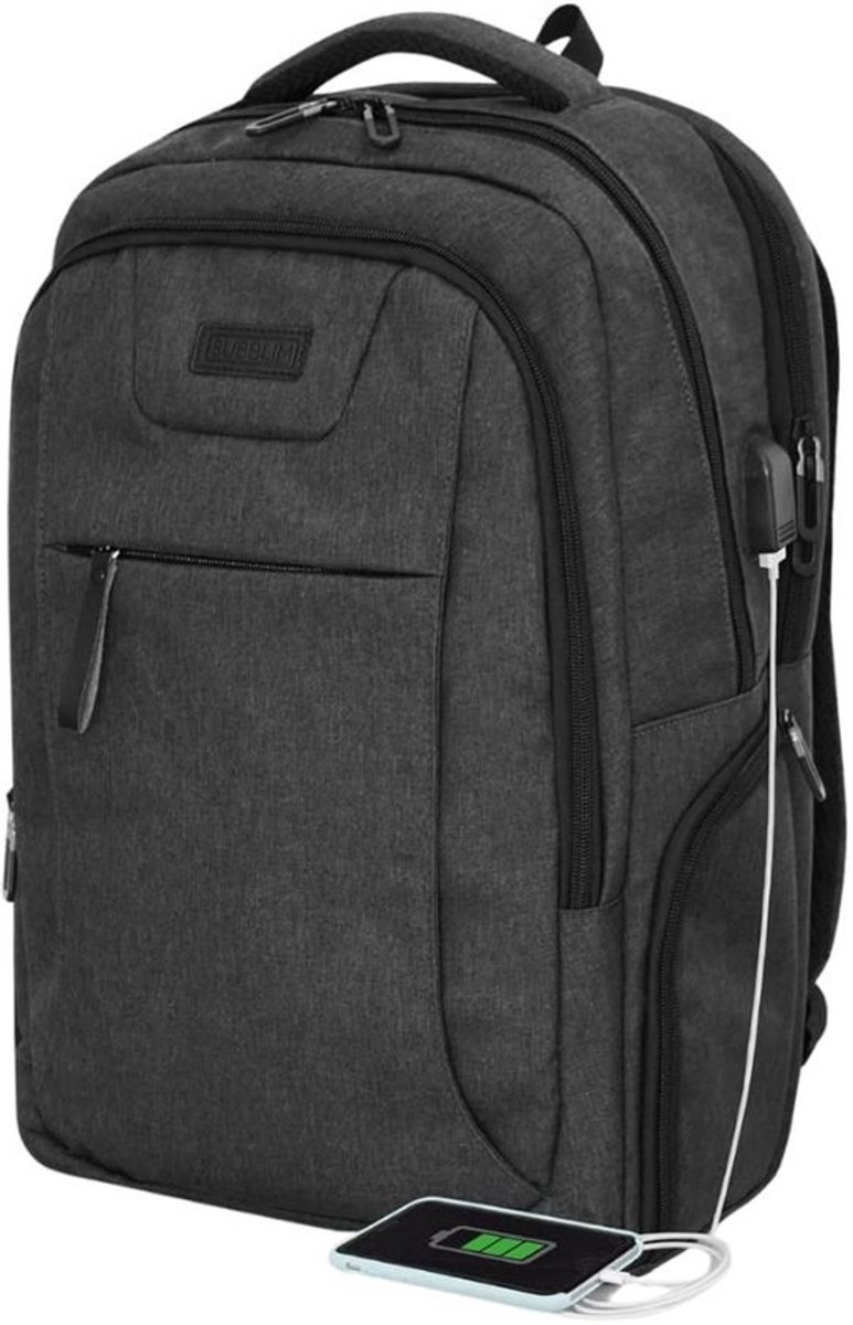 Waterdichte Laptop Rugzak 16 inch met USB Oplaadpoort en Trolleyband