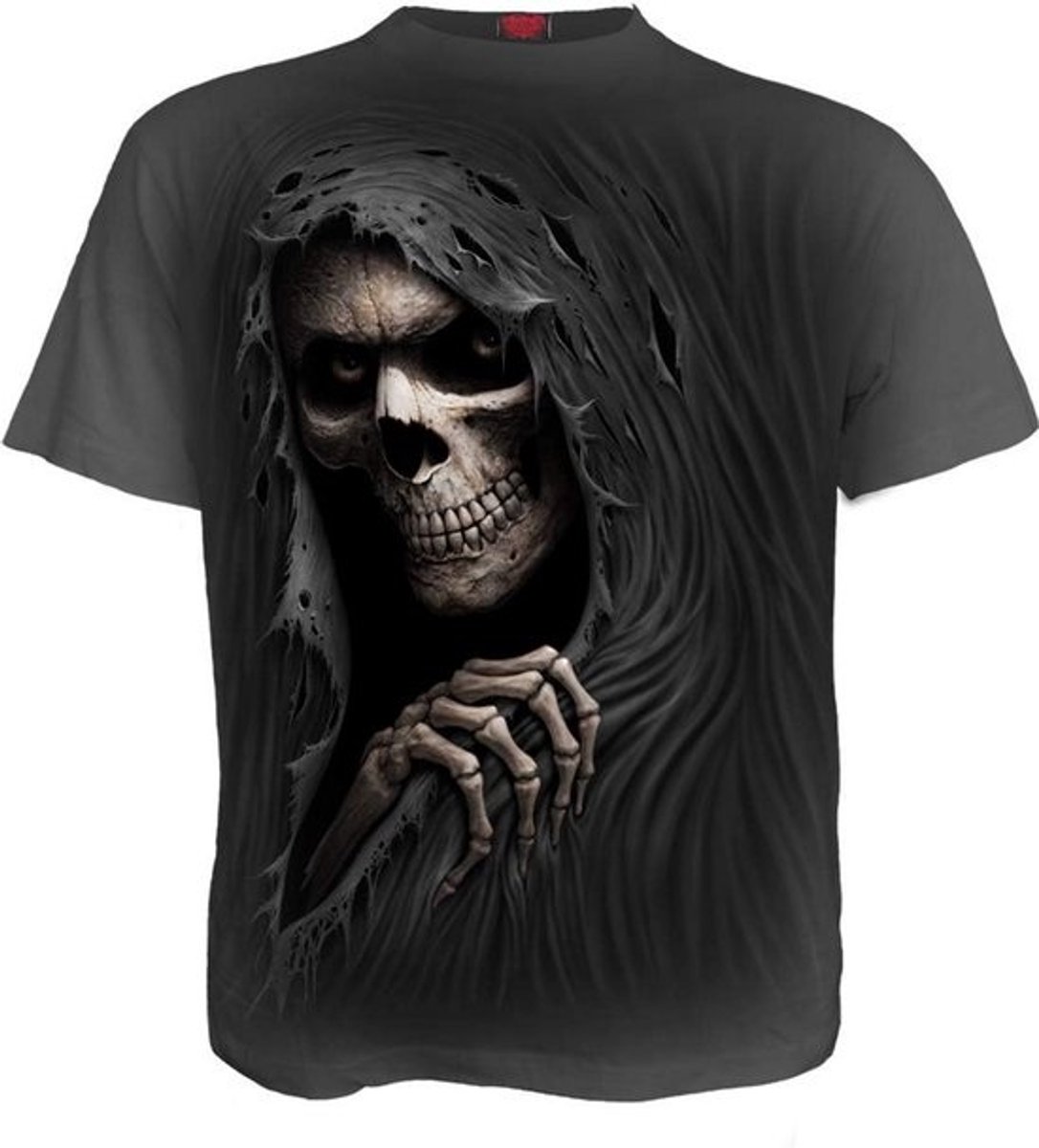 Heren T-Shirt met Grim Reaper Print - 100% Katoen