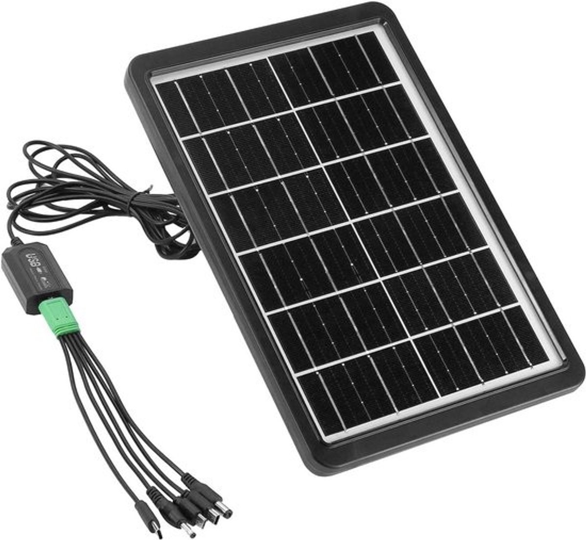 Zonnecel Telefoon Oplader Mini USB Zonnepaneel voor Outdoor Activiteiten - 8W 1.6A 6V - IP65 Waterdicht