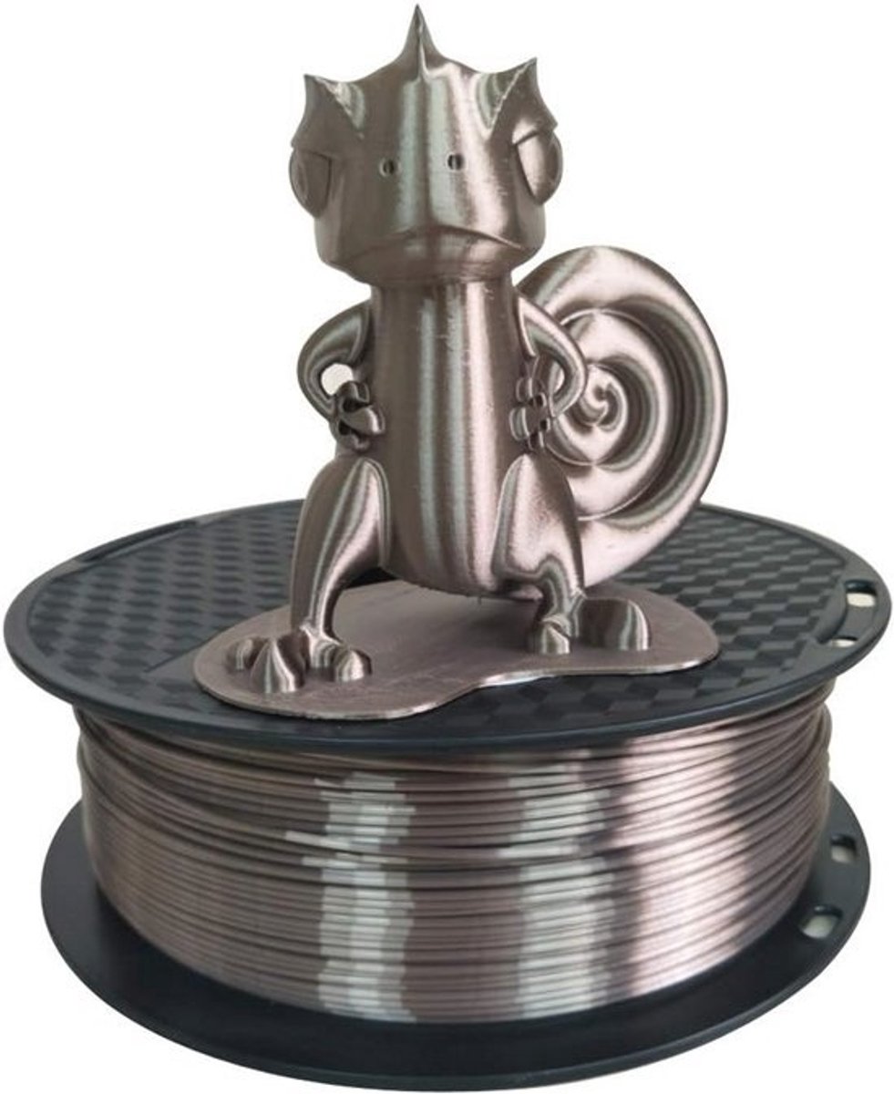 Zijdeachtige Glanzende Metallic PLA Filament 1.75mm voor 3D Printer - 1KG Spoel