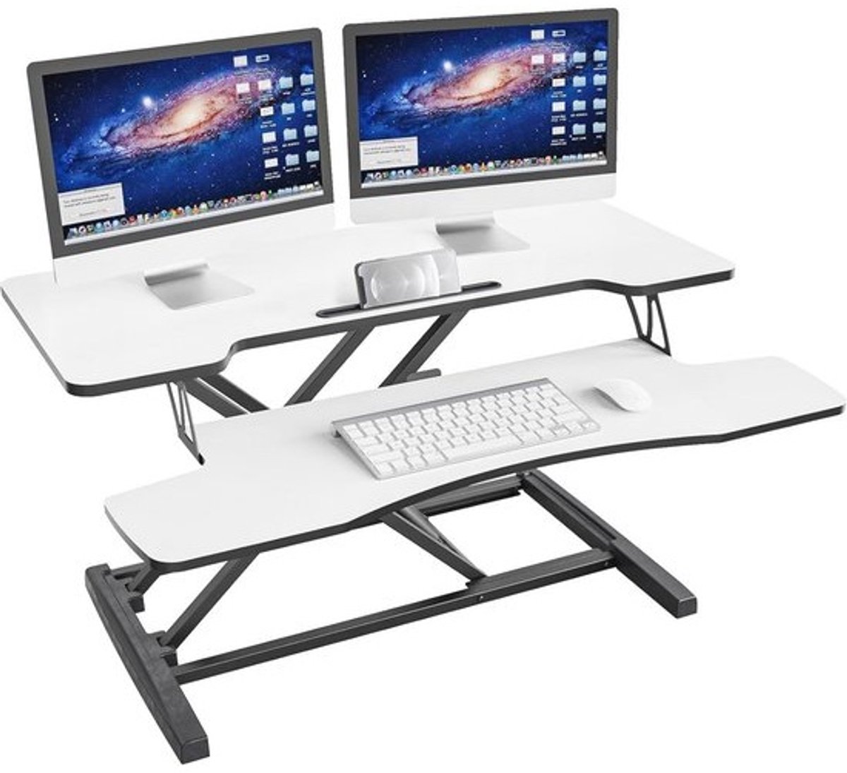Verstelbaar 36 Inch Staand Werkstation met Afneembaar Toetsenbord