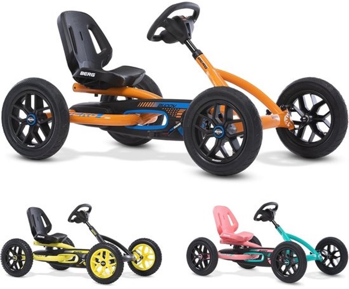 Gokart Voor Kinderen Van 3 Tot 8 Jaar - Maximaal 50 Kg - Oranje