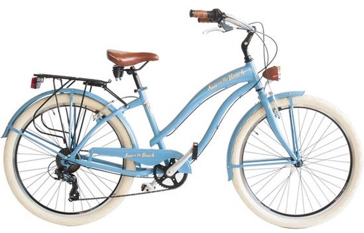 Strandfiets Cruiser 26 Inch met 6 Versnellingen voor Mannen