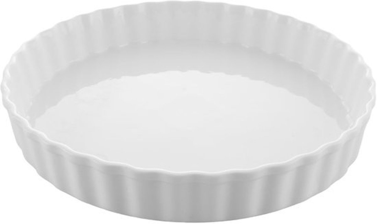 Dailygoods- Quichevorm 26 cm - Versterkte Keramiek - Antiaanbaklaag - Hoge Rand - Vaatwasmachinebestendig - Gemakkelijk te Reinigen - Taartvorm