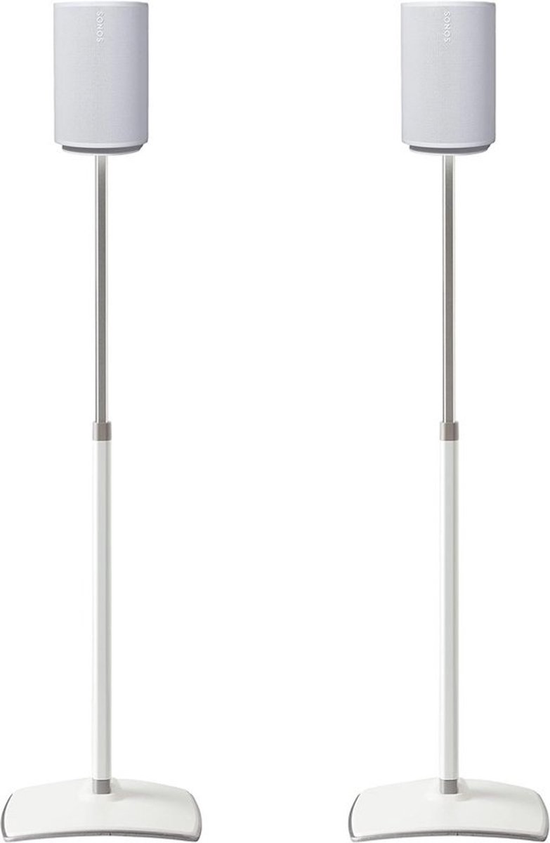 Verstelbare Speaker Stands voor Sonos Era 100 - Wit - Ideaal voor Thuisbioscoop en Surround Sound