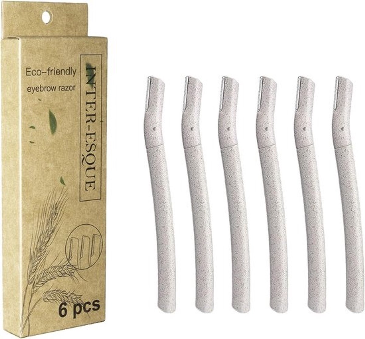 Dermaplaning Razor Blades for Eyebrows and Face - 6 Pieces Small