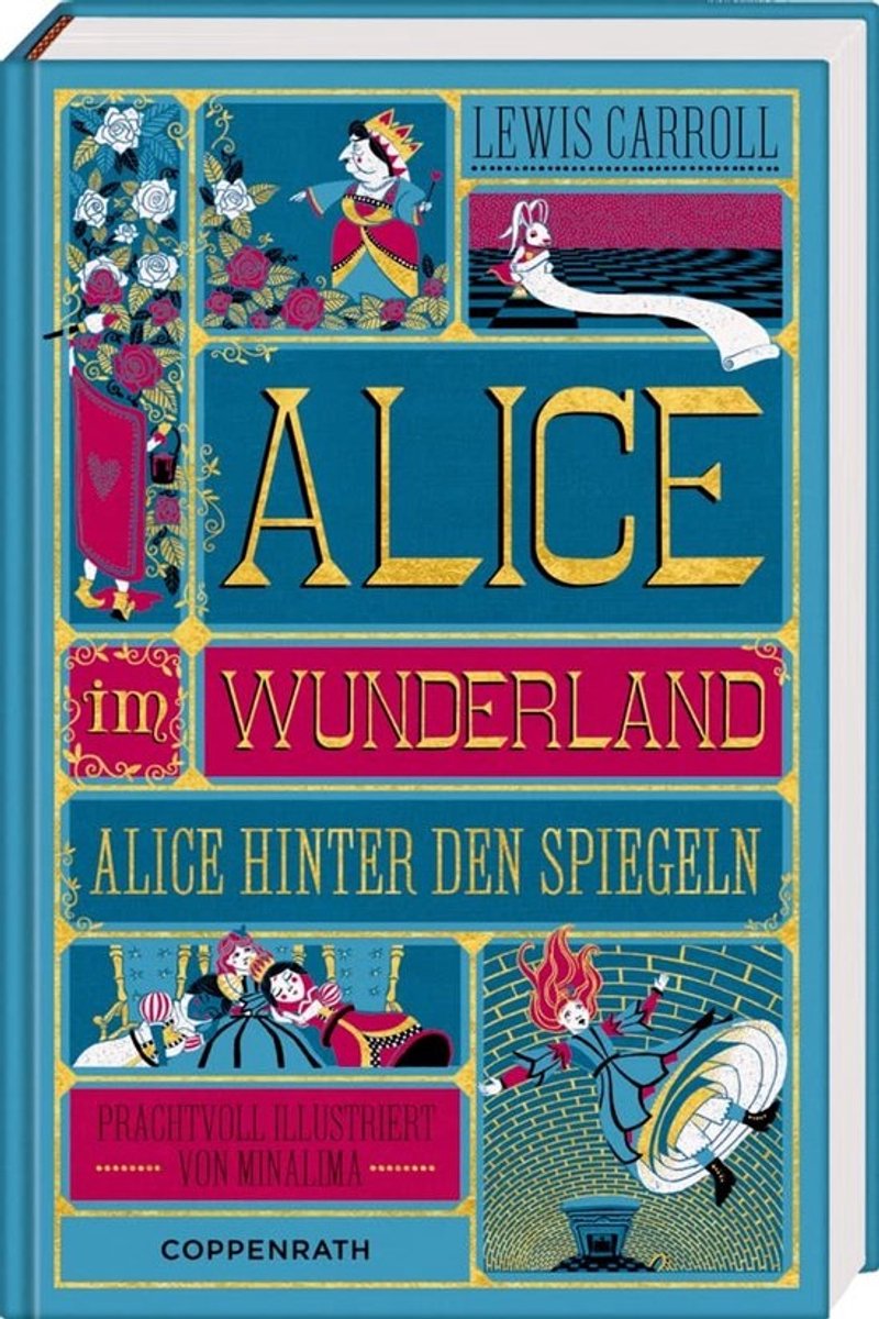 Alice in Wonderland en Alice Through the Looking Glass - Interactieve Kinderboeken met Grappige Personages