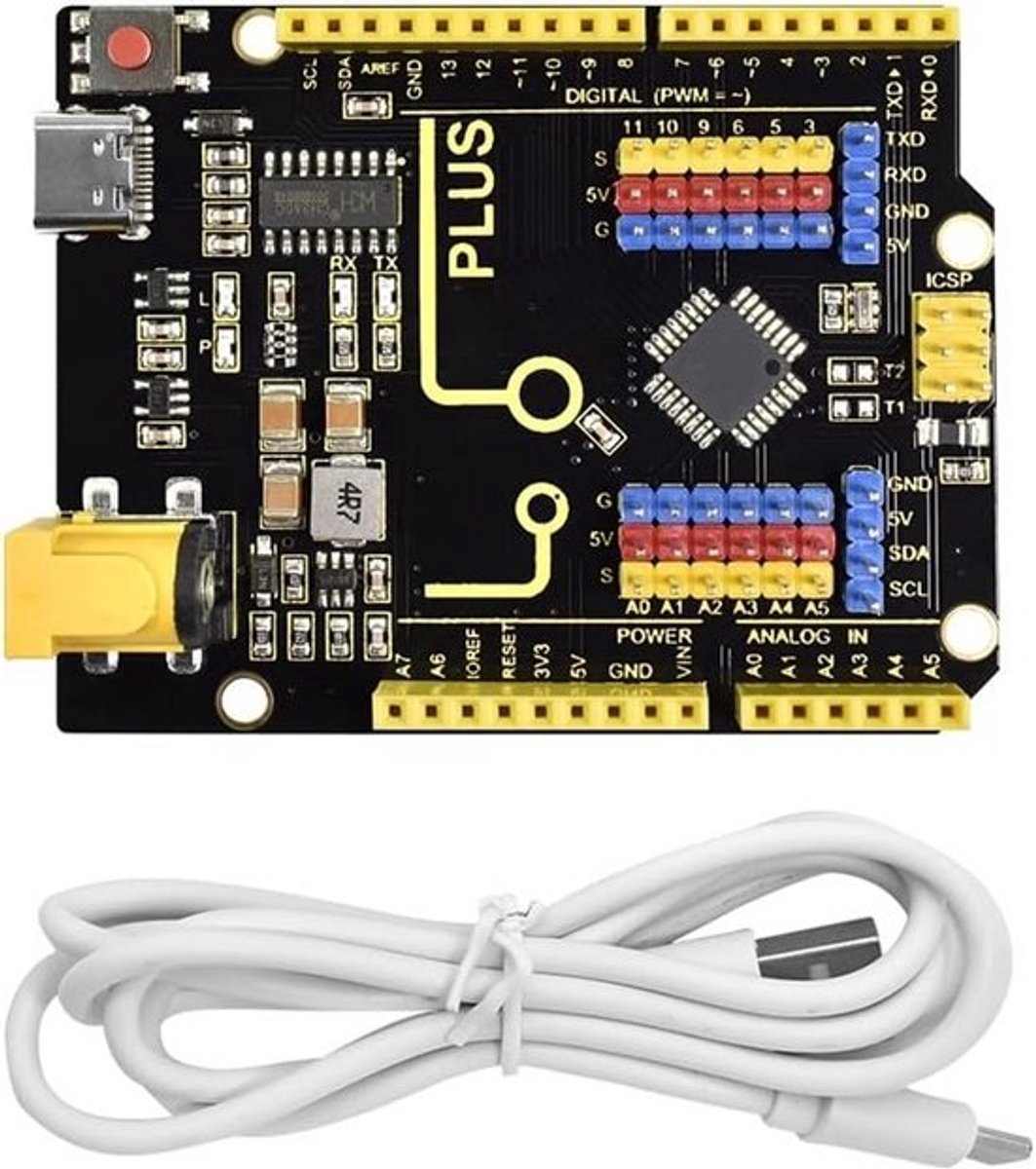 UNO Plus R3 Ontwikkelbord voor Arduino IDE met USB Kabel