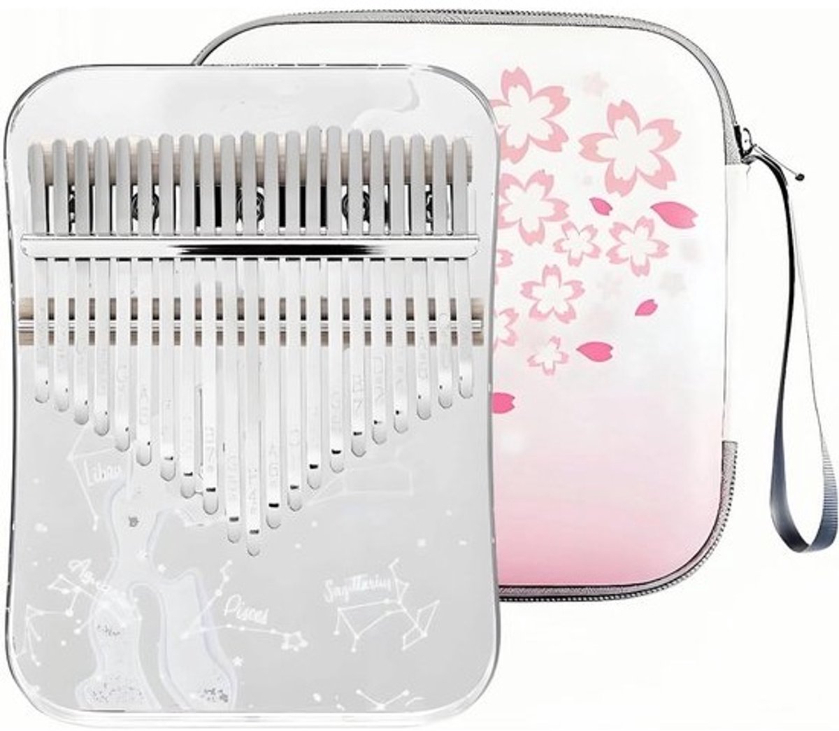 21 Toetsen Kristal Kalimba Vingerpiano Mbira Instrument voor Kinderen en Volwassenen