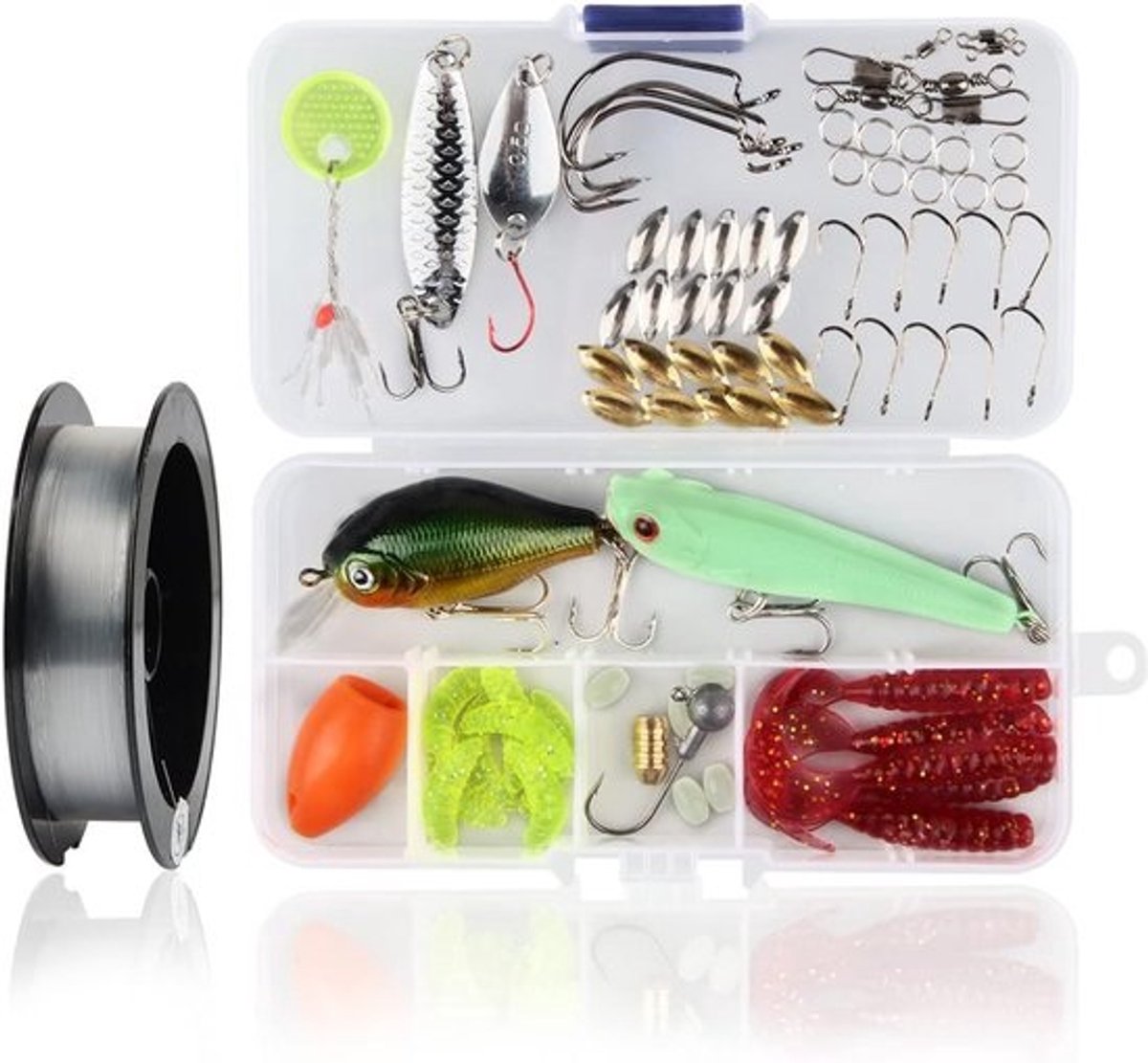 Grote Visassortiment Set - 96 Delig Hengelsport Accessoires voor Zoet- en Zoutwater Vissen